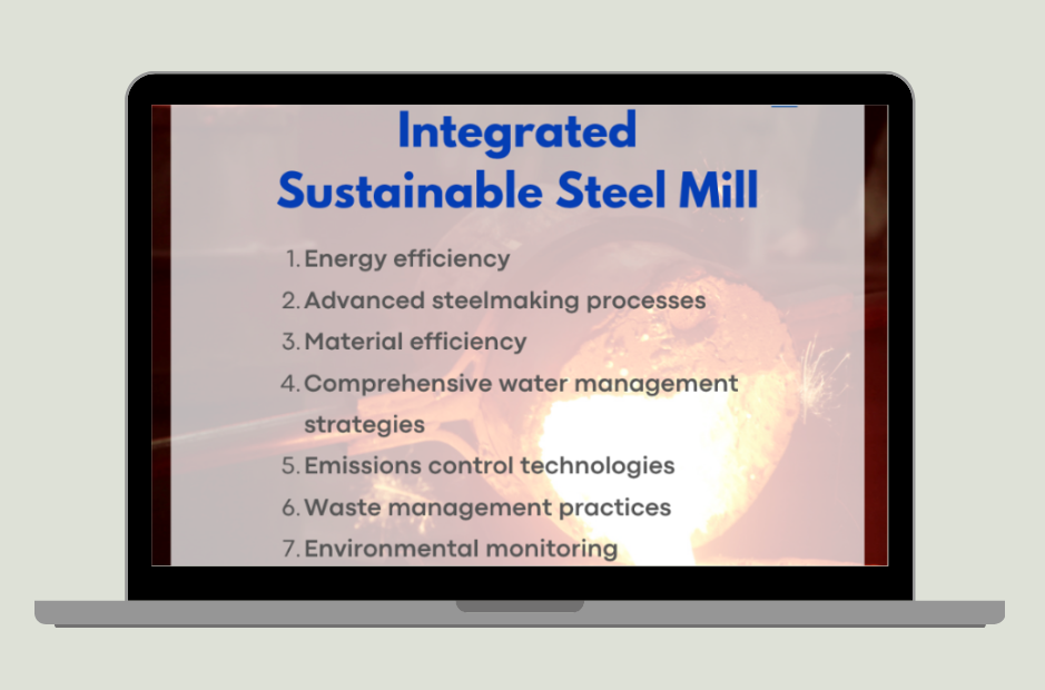 What does an integrated sustainable steel mill look like? 